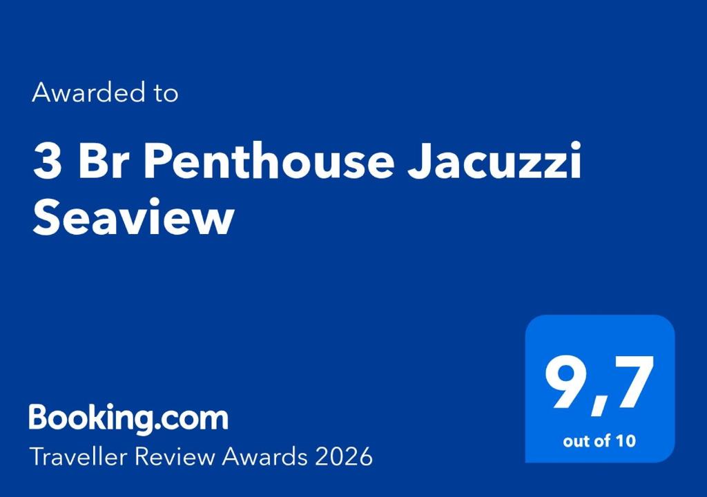 Agios Athanasios Apartment | 3 Br Penthouse Jacuzzi Seaview