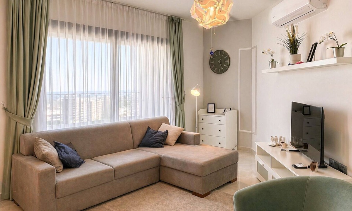 Trikomo Apartment | Beautiful apartment with a magic view from the balcony in İskele