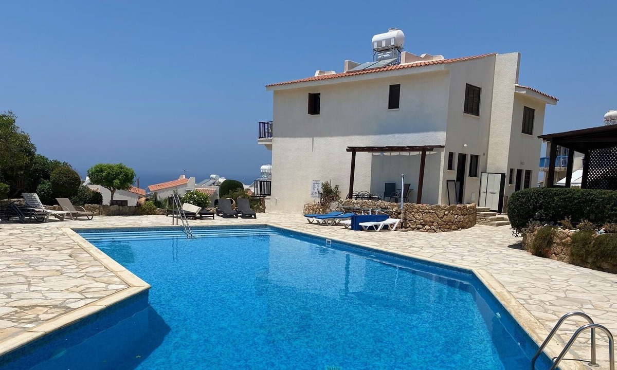 Chlorakas House | Bella Vista Seaview Town House with Pool - Paphos