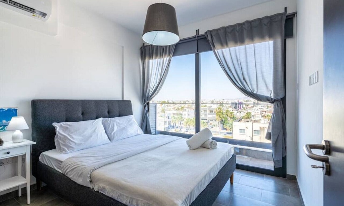 Larnaca Apartment | Maryam's 2-BR Apt Facing Larnaca Harbor W/Pool