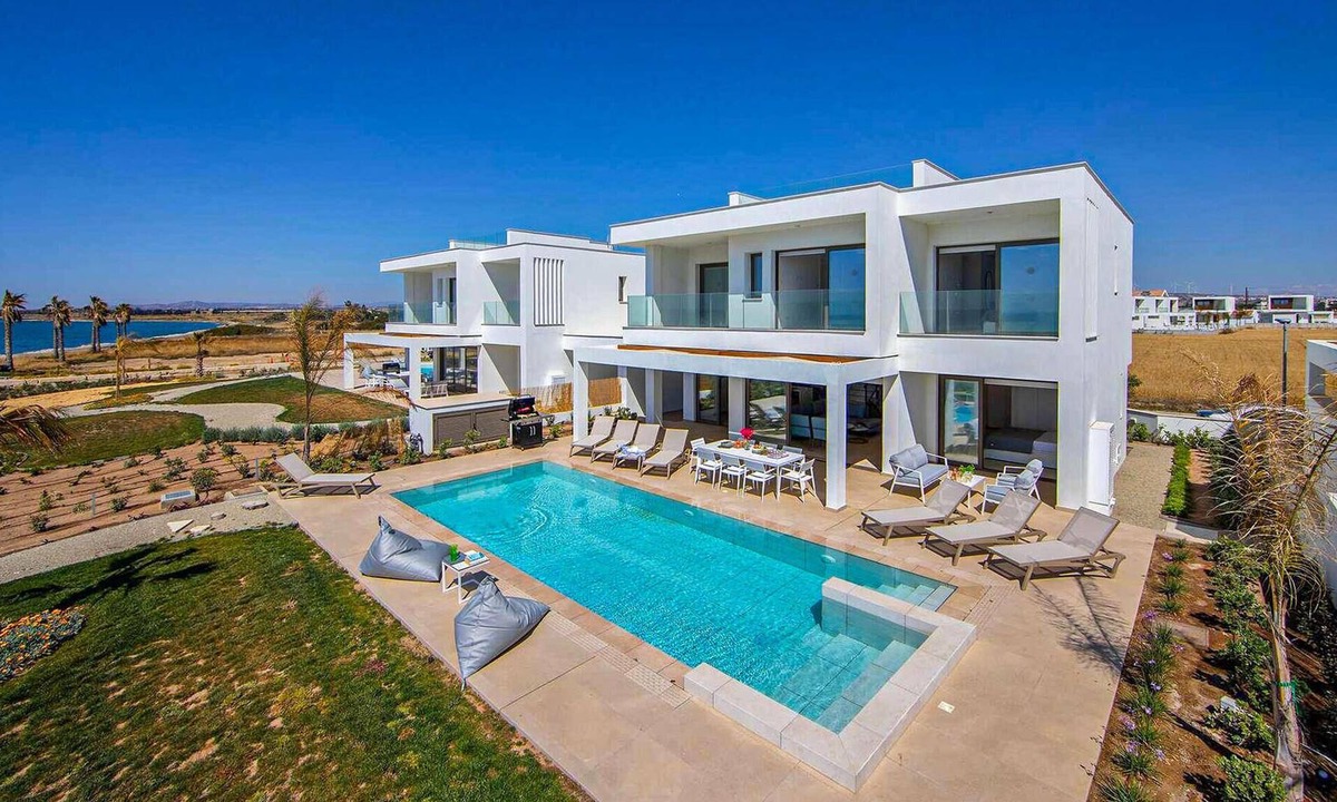Softades House | Welcome to this exclusive modern villa in a fenced complex, just minutes from the coast. Bright and