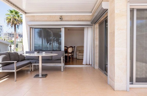Agios Tychon Apartment | Beachfront 3BR Apartment with Sea Views