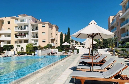 Universal Apartment | Elysia Park B7 - Center Paphos - Sunny 2BR w/Balcony, Pools & Gym