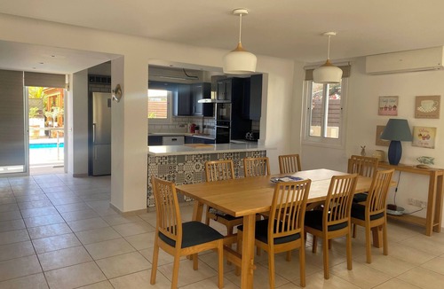 Paralimni Villa | Luxury 4 Bed villa large private pool. Majestic sea views & sea-scented air.