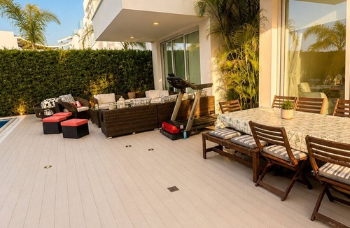Larnaca House | Luxury Seafront Villa | Private Beach, Pool&Garden