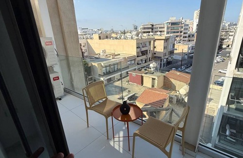 Larnaca City Centre Apartment | Modern business studio in central Larnaca - AC, WiFi, elevator