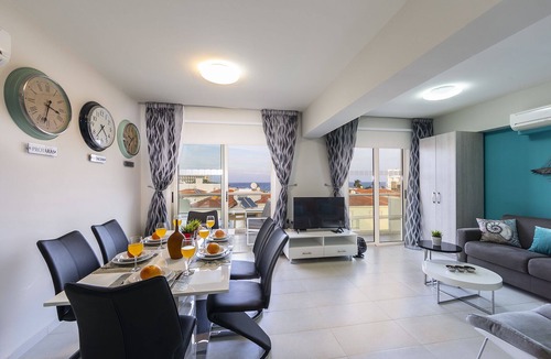 Pernera Apartment | Protaras Holiday Beachfront Suite Marianna. Amazing View.