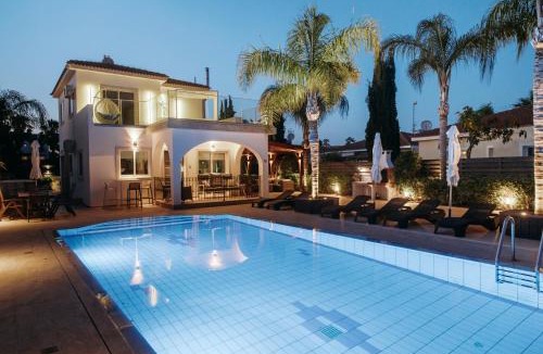 Ayia Thekla Villa | Sunset Villa private complex heated pool