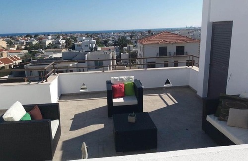 Oroklini Apartment | Two bedroom Duplex :Mountain and Sea view