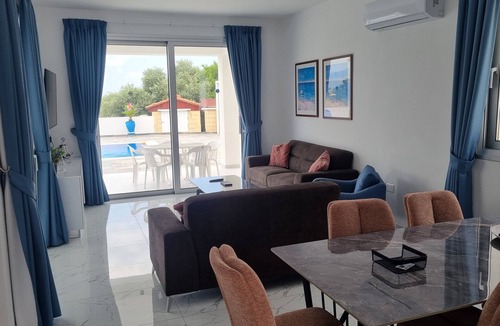 Latchi Villa | Villa Almyra is a modern two storey beach villa for rent in Latchi Cyprus.