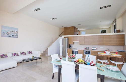 Protaras Villa | Villa Saffi,Luxury 4BDR Sea-front Protaras Villa with Pool and Amazing views