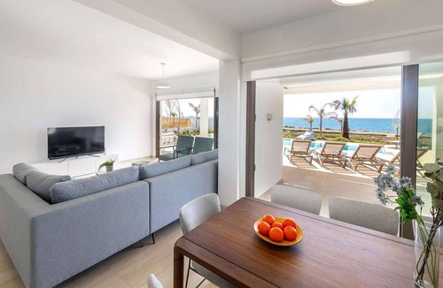 Softades House | Welcome to this exclusive modern villa in a fenced complex, just minutes from the coast. Bright and