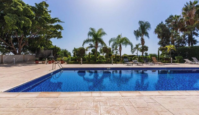 Beachfront 3BR Apartment with Sea Views in Ayios Tychonas