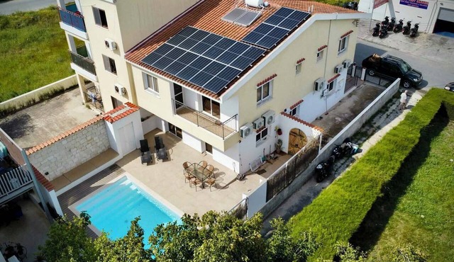 Kallisti Villa with private swimming pool sea view and spacious living areas in Larnaka