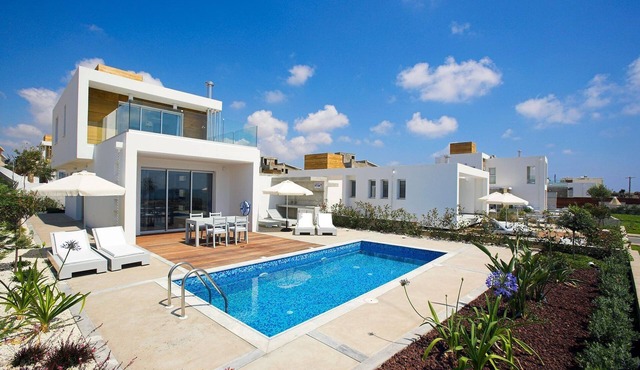 Luxury Cyprus Villa | Turquoise Villa | Private Pool | Sea View in Paphos