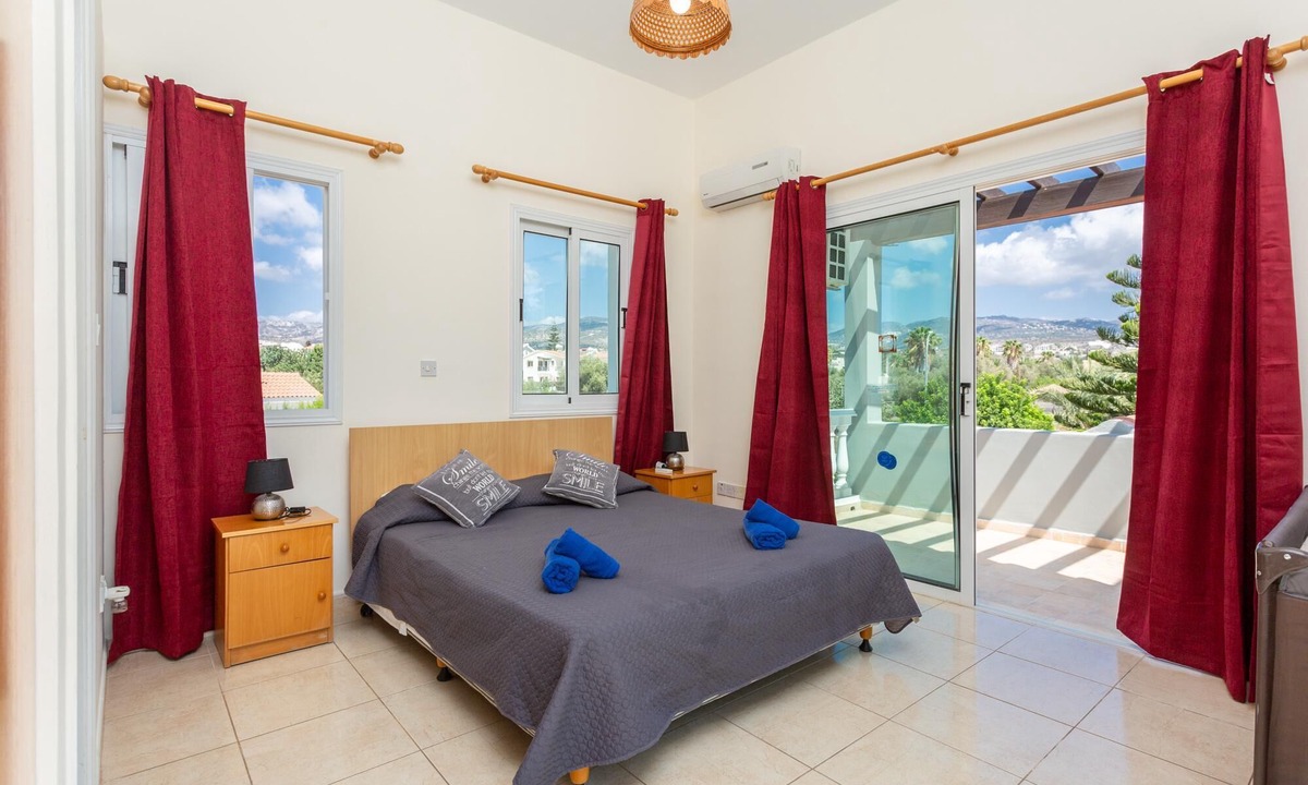 Pegeia Villa | Villa Zenon Large Private Pool Walk to Beach Sea Views A C Wifi Car Not Required - 2222