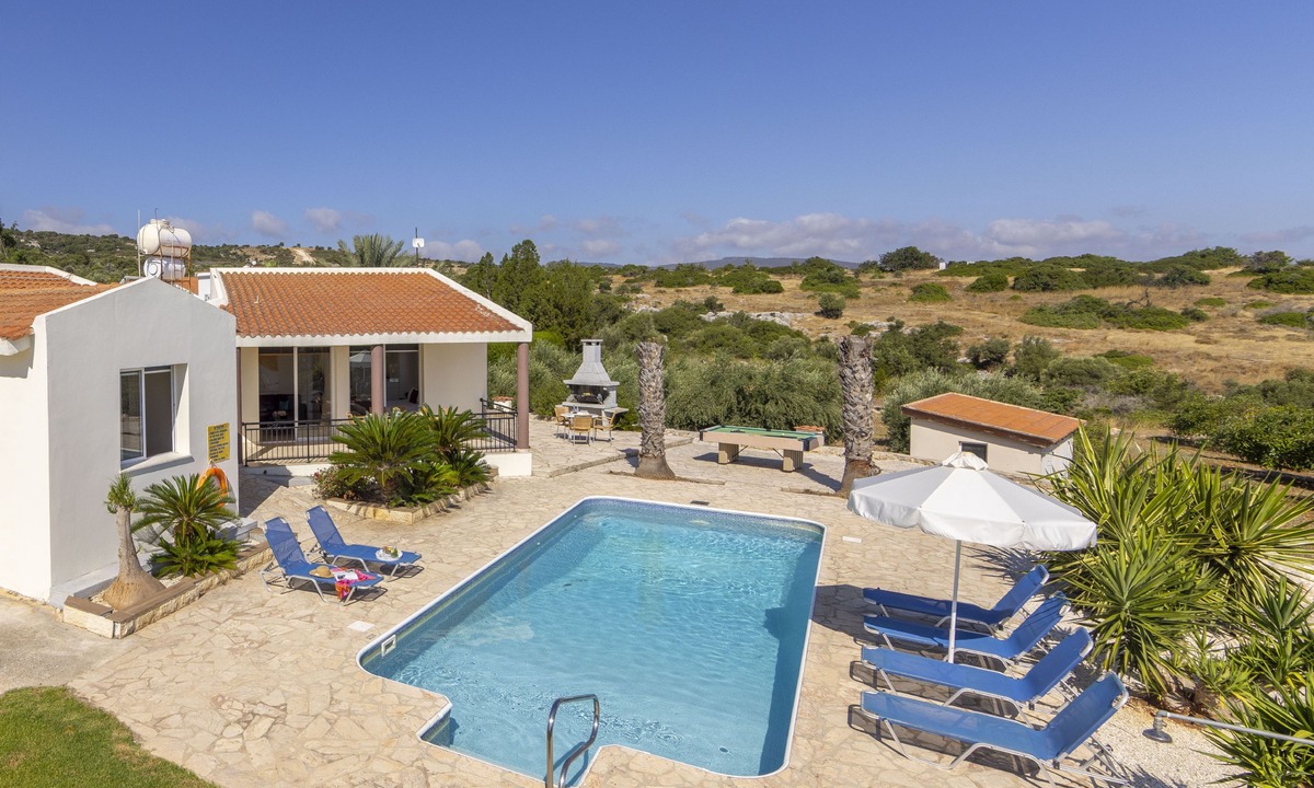Latchi Villa | Villa Anthoulis: Private villa with pool above Latchi, sea views, a few minutes from the beach