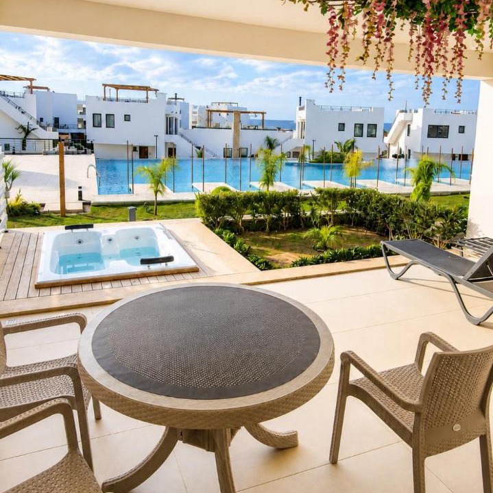 Bahceli Apartment | Mykonos Homes retreat with private jacuzzi & pool at Northern Cyprus