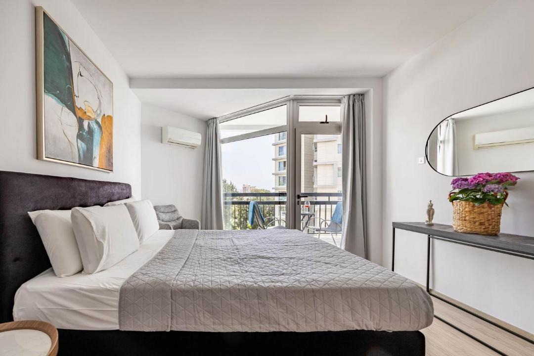 Agios Tychon Apartment | Marathon Beach Apartment - Sea View, Shared Pool
