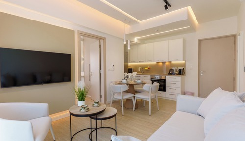 Deluxe Apartment, Balcony, Partial Sea View