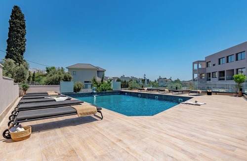 Agios Tychon Apartment | Sanders River Plaza - Light 2 Bedroom Apartment with Balcony