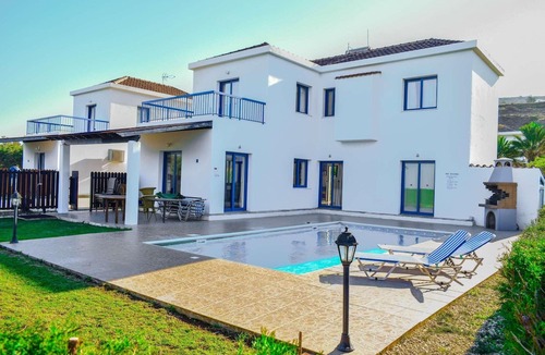 Pomos Villa | Beachfront 3 bed villa with sea views.