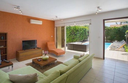 Pervolia Villa | Soothing Sunset Villa, 200m to the Beach
