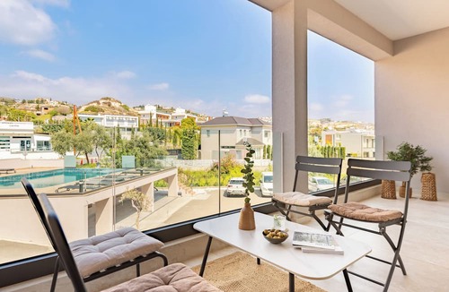 Agios Tychon Apartment | Sanders River Plaza - Cozy 1-Bdr Apt with Balcony