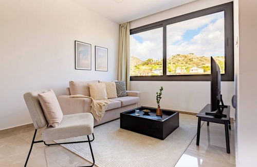 Agios Tychon Apartment | Sanders River Plaza - Neat 2-Bdr Apt with Balcony