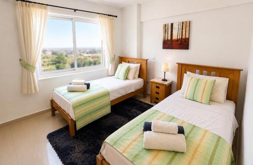Peyia Town Apartment | First floor 2 bedroom apartment, large balcony, amazing sea views, communal pool