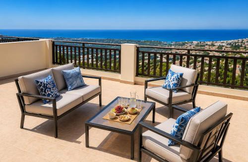 Peyia Town Apartment | First floor 2 bedroom apartment, large balcony, amazing sea views, communal pool