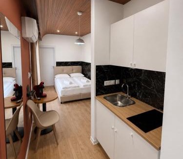 Limassol Apartment | Modern StudioNr3 Kitchen bathroom Terrace