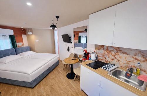 Limassol Apartment | Modern Studio N9 Kitchenette Bathroom