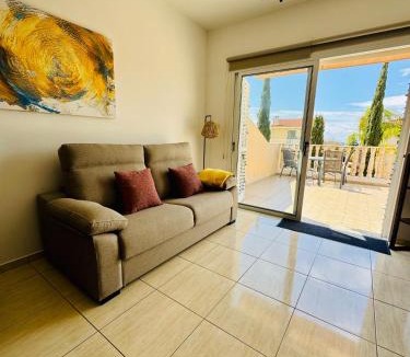 Kissonerga Apartment | Sea View Family Apartment with Pool