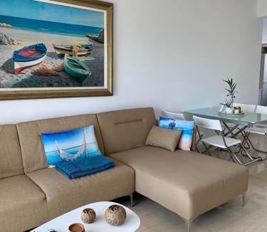 Agios Tychon Apartment | Bright and Breezy Beachside Apartment