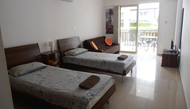 Studio Apartment with aircon, WI-FI and large pool