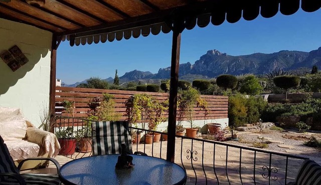 Comfortable stay at the footsteps of a hill, breathtaking views in Kyrenia